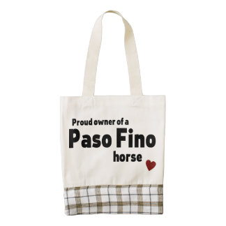 Paso Fino horse Zazzle HEART Tote Bag