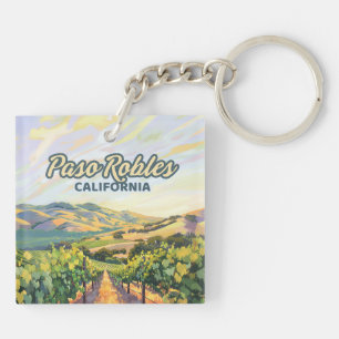 Paso Robles California Vineyard Central Coast Keychain
