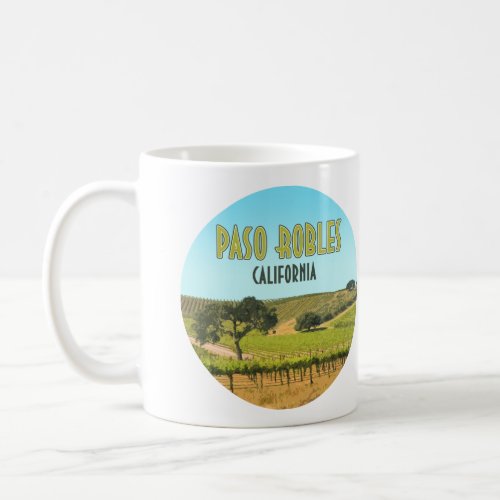 Paso Robles California Vineyard Vintage Coffee Mug