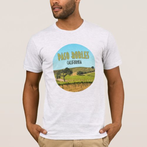 Paso Robles California Vineyard Vintage T_Shirt