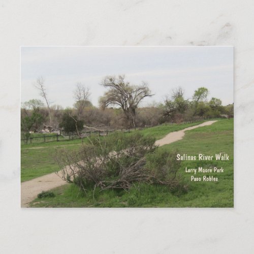 Paso Robles Salinas River Walk Larry Moore Park Postcard