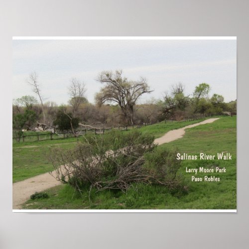 Paso Robles Salinas River Walk Larry Moore Park Poster