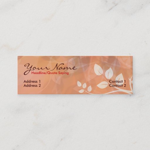 Customizable Pasoflora Profile Card Business Cards