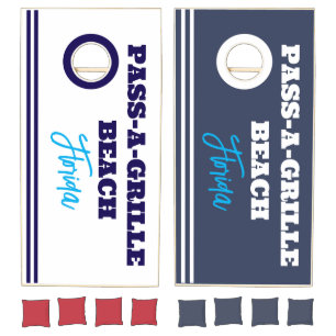 Pass-A-Grille Beach Florida Cornhole Set