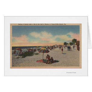 Pass-a-Grille Beach, Florida - Sunbathers on Cards