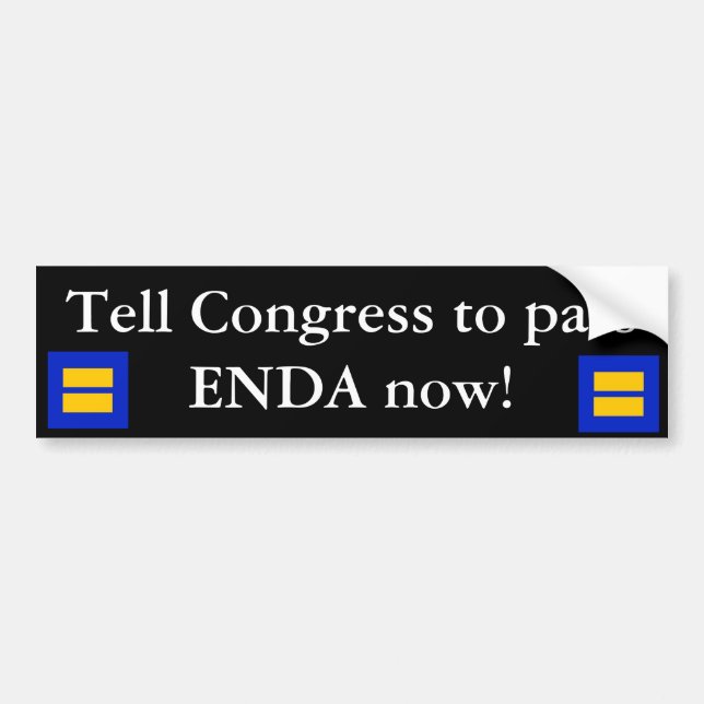 PASS ENDA NOW BUMPER STICKER (Front)