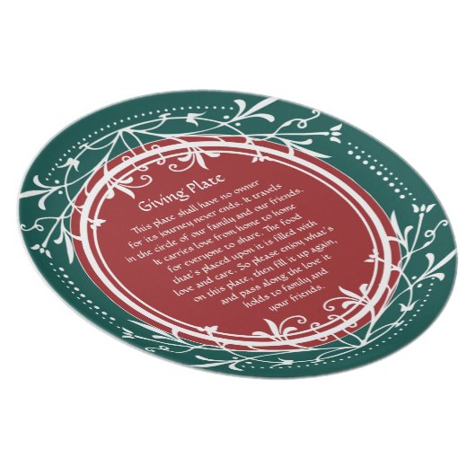 Pass it Along Plate for Family and Friends (Right Side)