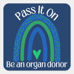 Pass It On Organ Donor Awareness Sticker
