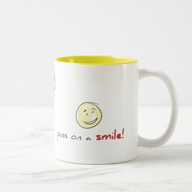 Pass it on! Two-Tone coffee mug (Right)