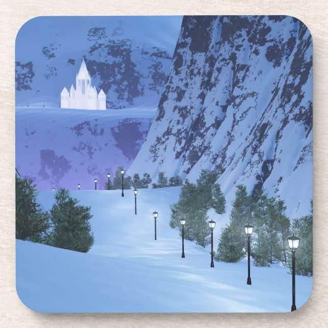 Pass of Light Cork Coaster (Front)