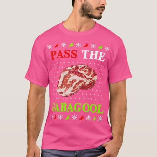 Pass the Gabagool Tacky Ugly Christmas  T_Shirt