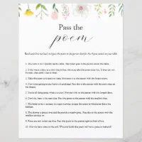 Cake and Bridal Shower Poem