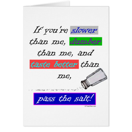 Pass the Salt (Front)