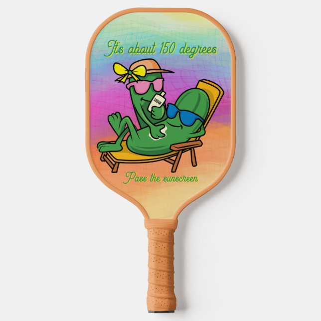 Pass the Sunscreen Pickleball Paddle (Front)