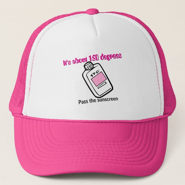 Pass the Sunscreen Trucker Hat (Front)