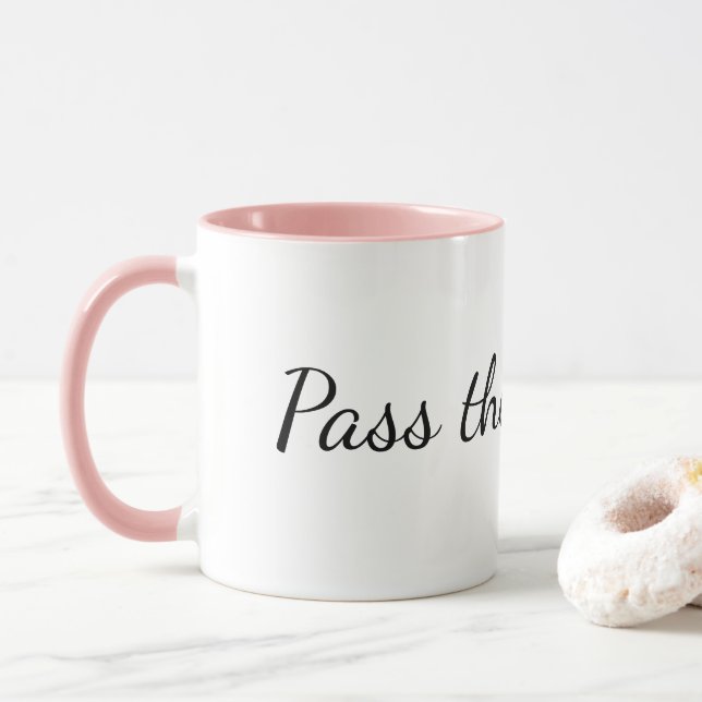 "Pass the witness." Court Reporter Depo Mug (With Donut)