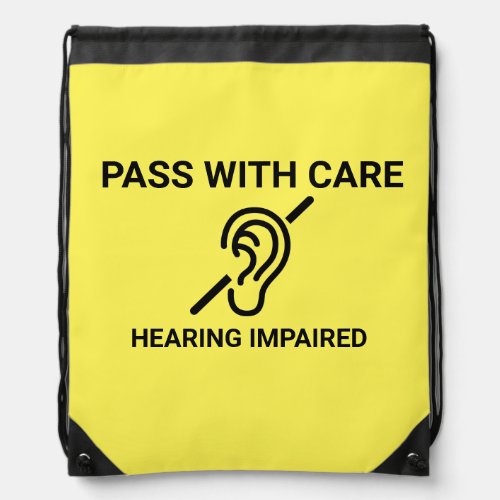 Pass with Care Hearing Impaired Drawstring Bag