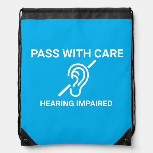 Pass with Care Hearing Impaired Drawstring Bag