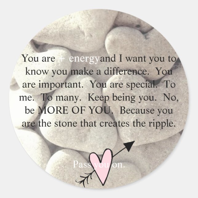 Pass You On Stickers Set of 20, 1.5" round (Front)