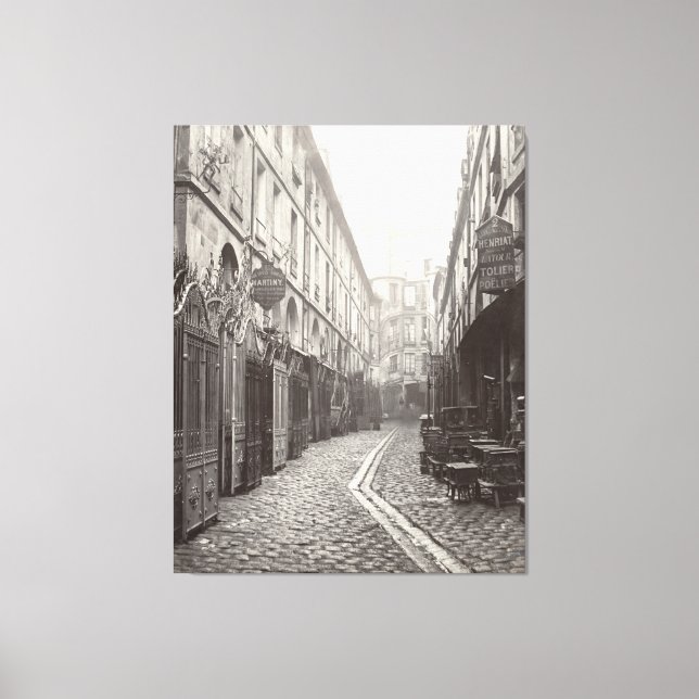 Passage du Dragon, Paris 19th Century Photograph Canvas Print (Front)