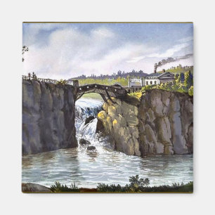 Passaic Falls in New Jersey, fine art painting Magnet