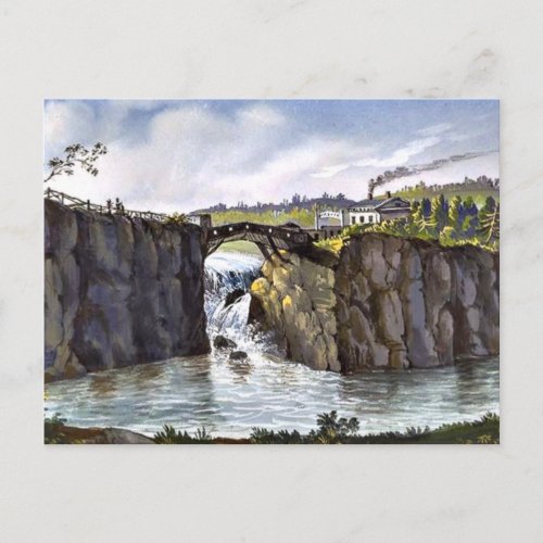 Passaic Falls in New Jersey fine art painting Postcard