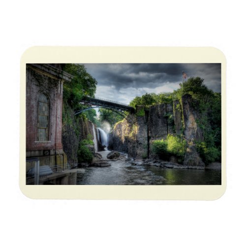 Passaic Falls Paterson New Jersey Vintage  Magnet