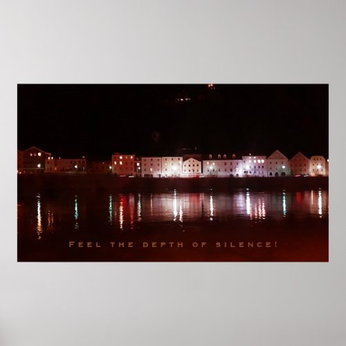 Passau Germany at night Poster