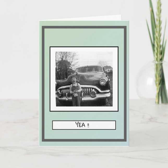 Passed Drivers Exam Card (Front)