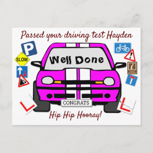 Passed Driving Test Congratulations Postcard