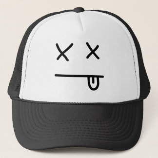 Passed Out Emoticon Trucker Hat
