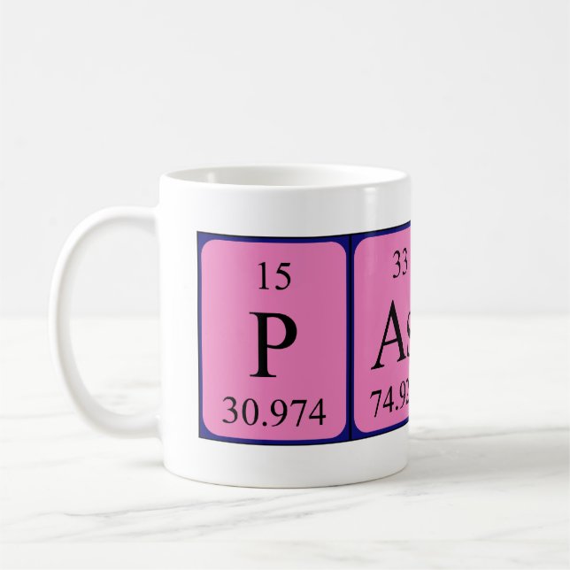 Passed periodic table name mug (Left)