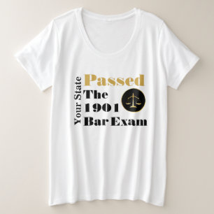 Passed the Bar Exam (Customize State and Year) Plus Size T-Shirt