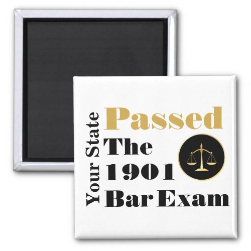 Passed the Bar Exam Customize State  Year Magnet