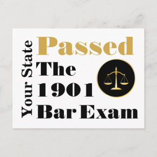 Passed the Bar Exam (Customize State & Year) Postcard