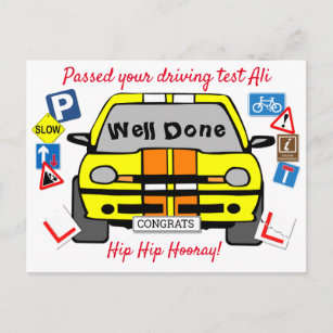 Passed your Driving Test, Congratulations! Postcard