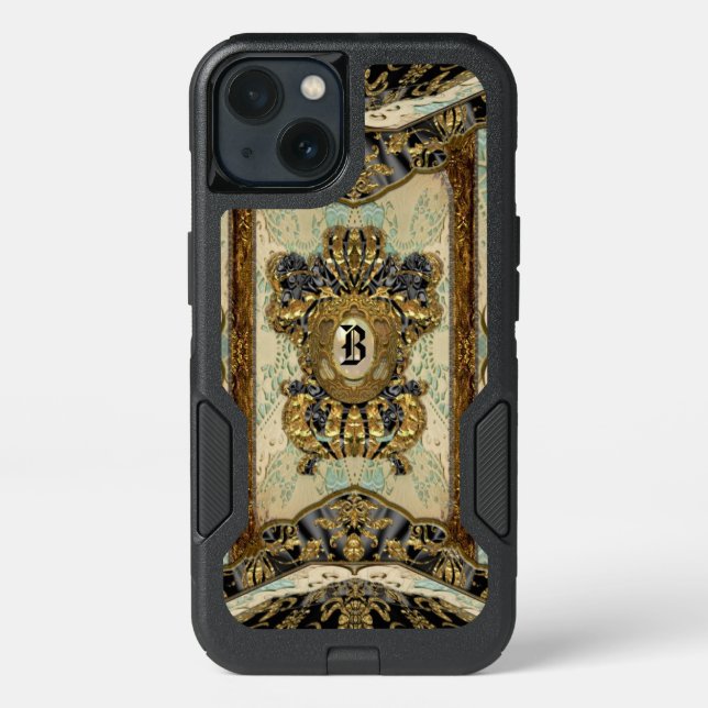 Passementerie Elegant Unique Monogram Otterbox iPhone Case (Back)