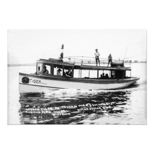 Passenger Ferry Tiger to Tashmoo Park Vintage Photo Print