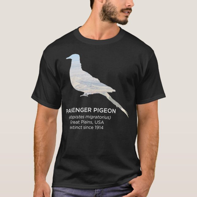 Passenger Pigeon Extinct Animal Endangered T-Shirt (Front)