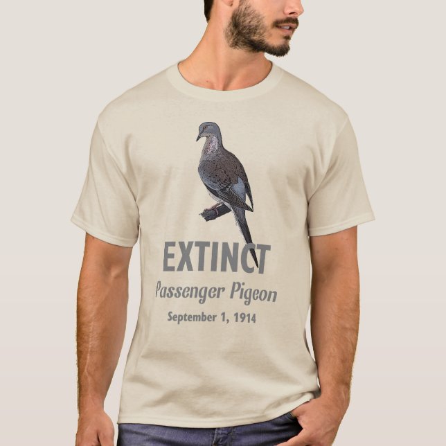 Passenger Pigeon Extinction T-Shirt (Front)