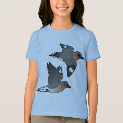Passenger Pigeon Flight Girls' American Apparel Fine Jersey T-Shirt