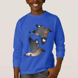 Passenger Pigeon Flight Kids' Basic Long Sleeve T-Shirt
