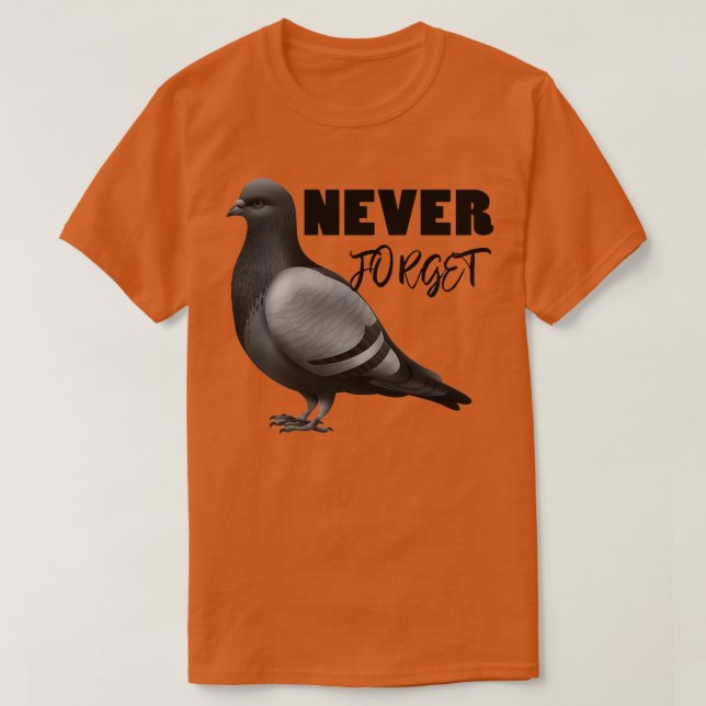 passenger pigeon Never Forget Ts 6 T-Shirt (Design Front)