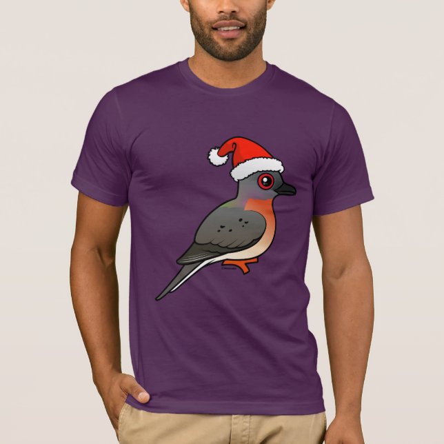 Passenger Pigeon Santa T-Shirt (Front)