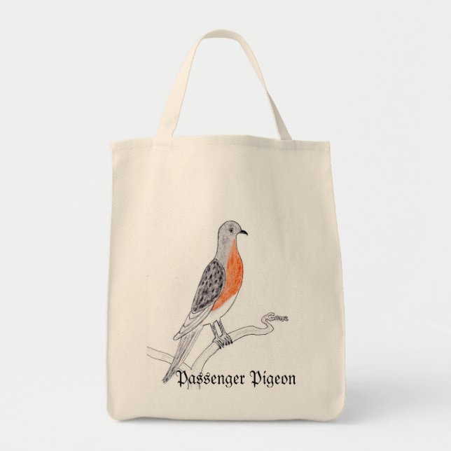 Passenger Pigeon Tote Bag (Front)