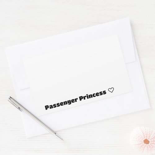 Passenger Princess â Rectangular Sticker