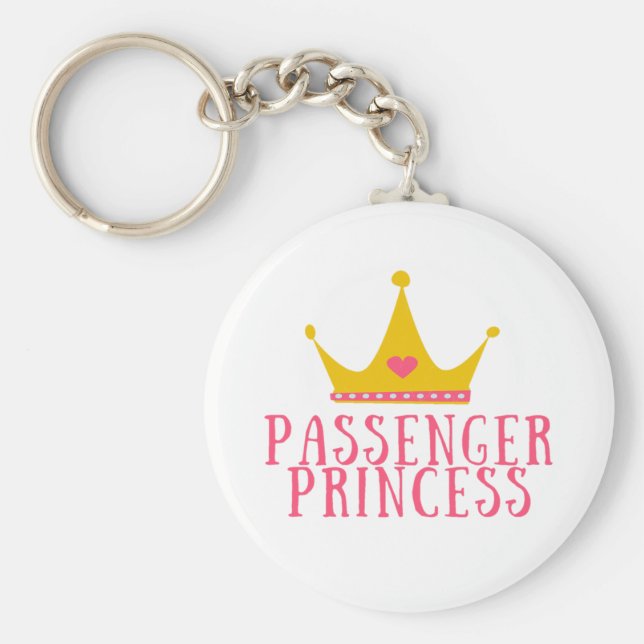 Passenger Princess with Crown Keychain (Front)