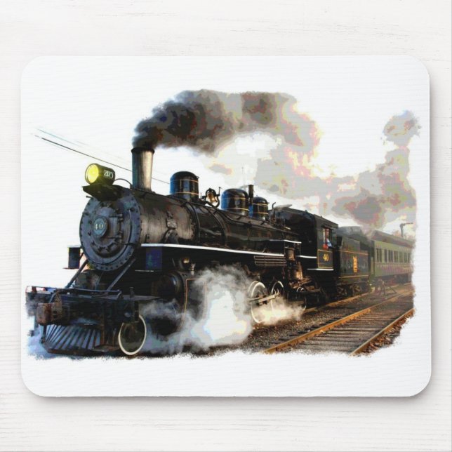 Passenger Steam Train Mouse Pad (Front)