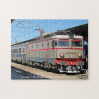 Passenger Train at Bucharest Railway Station on a Jigsaw Puzzle