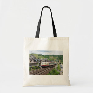 passenger train in Oberweser Tote Bag